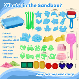 VVSBPL two-color sensory sand for easy shaping and creative building.