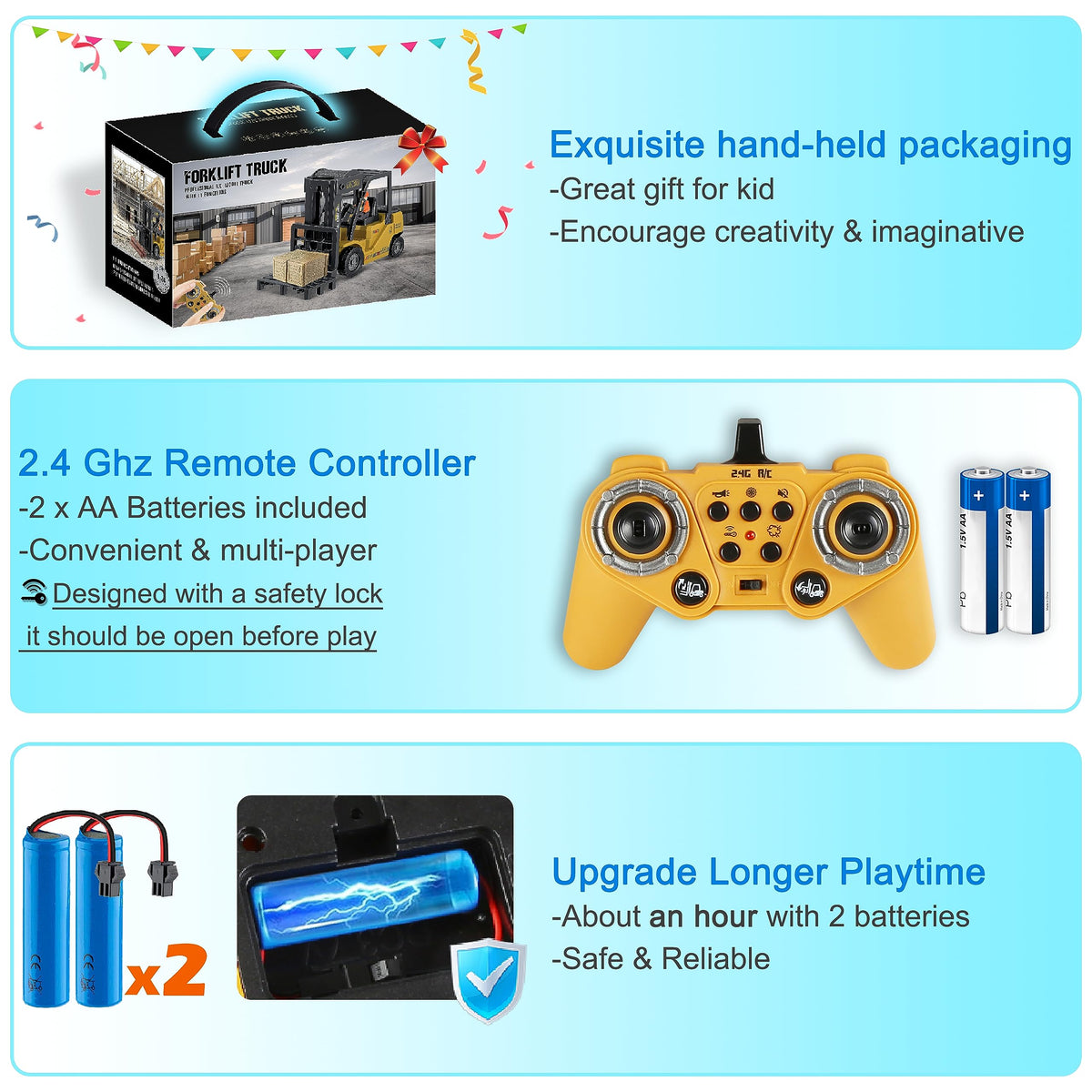 VWAHNANA dual battery pack keeps playtime going longer.