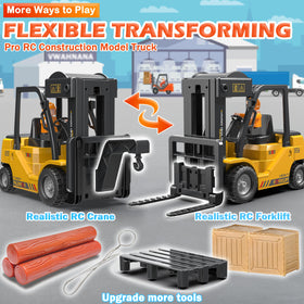 VWAHNANA forklift crane attachment shown for realistic warehouse tasks.