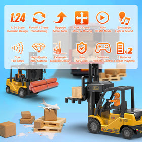 VWAHNANA included pallets and cargo accessories for cargo handling play.