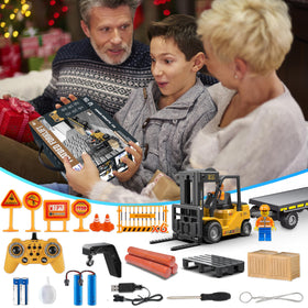 VWAHNANA RC forklift trailer demo mode highlights all functions.