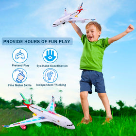 VYKOBLO red airplane bump and go mechanism helps playful learning