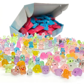 VYNTALIX 180-piece mini resin animals in bulk blind bags for classroom prizes