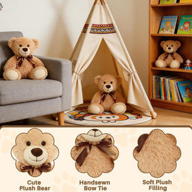 VYUSIT soft brown teddy bears with embedded eyes stay durable for frequent handling