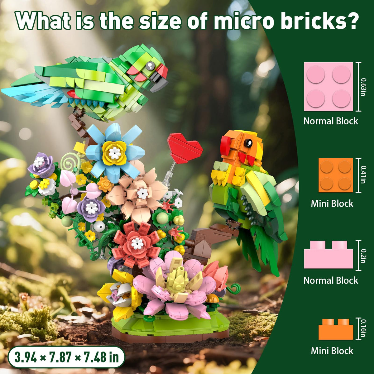 Vziimo 1050-pcs Building Kit offers a rewarding puzzle-building experience.