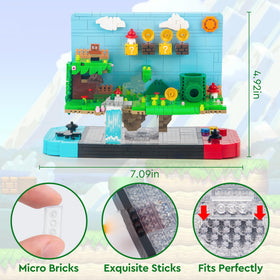 Vziimo buildable sandcastle and waterfall area inviting tactile exploration