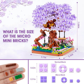 Vziimo Cherry Blossom Bonsai Tree hidden castle reveal during mid-build discovery.