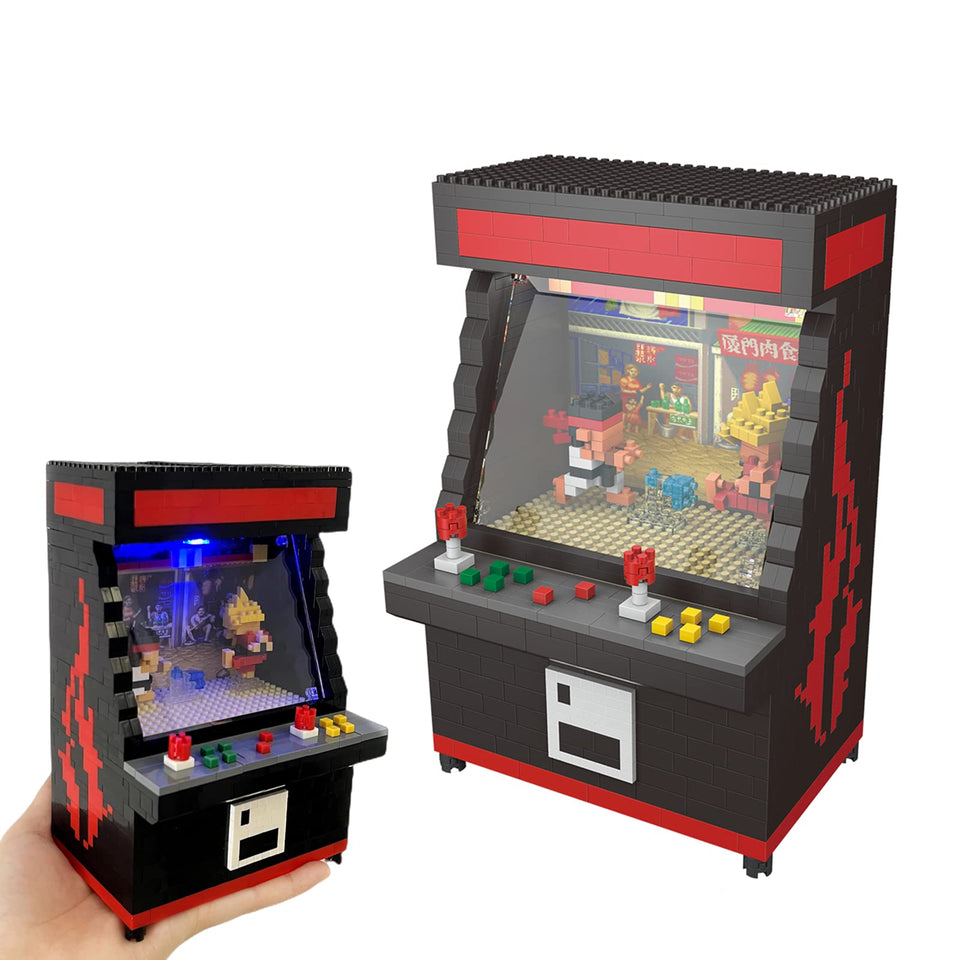 Vziimo Fighter Game micro blocks 1060 pieces providing a tactile build and desktop display