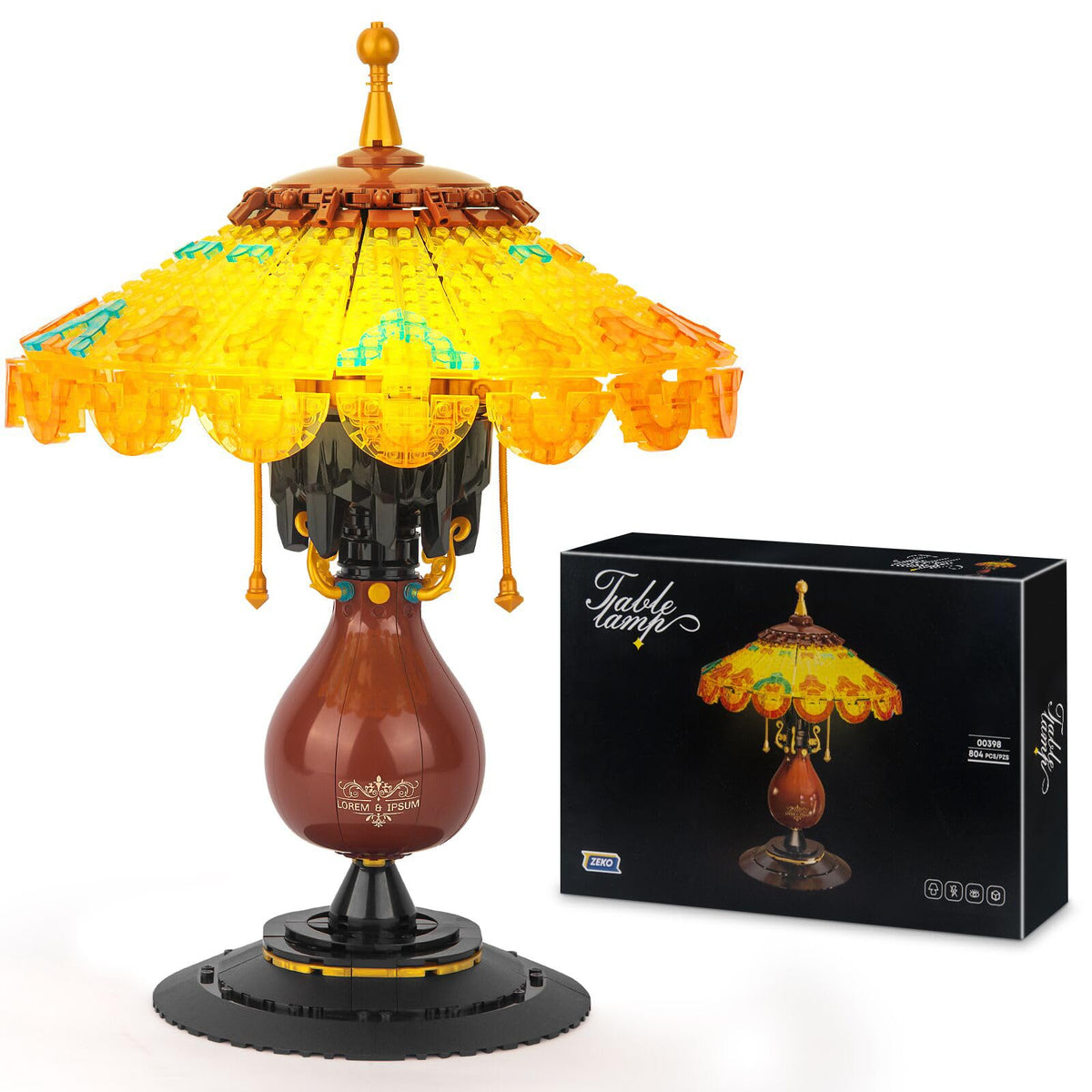 Vziimo Ideas Table Lamp base assembly shows a sturdy retro build for desk decor