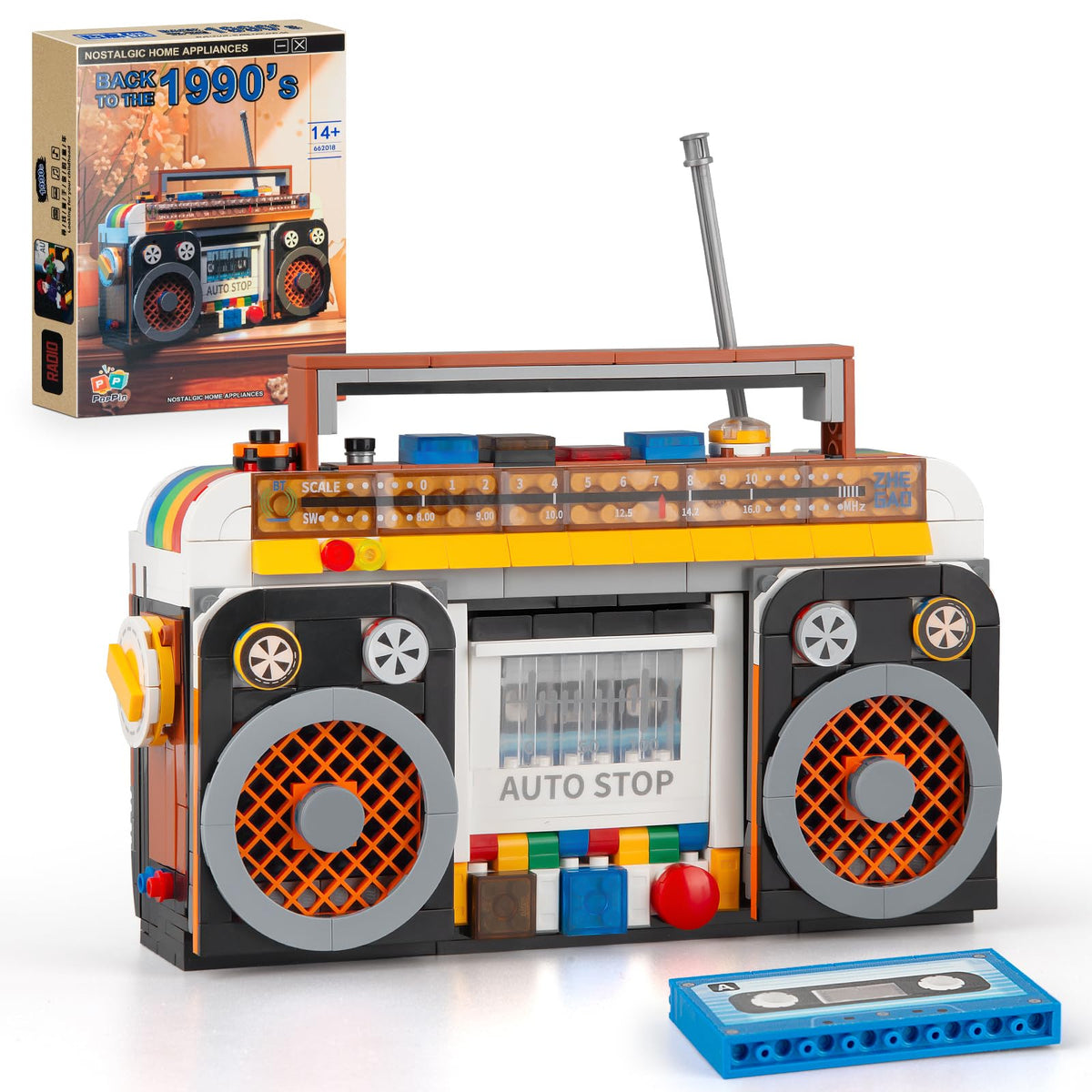 Vziimo Retro Radio collectible display model on shelf