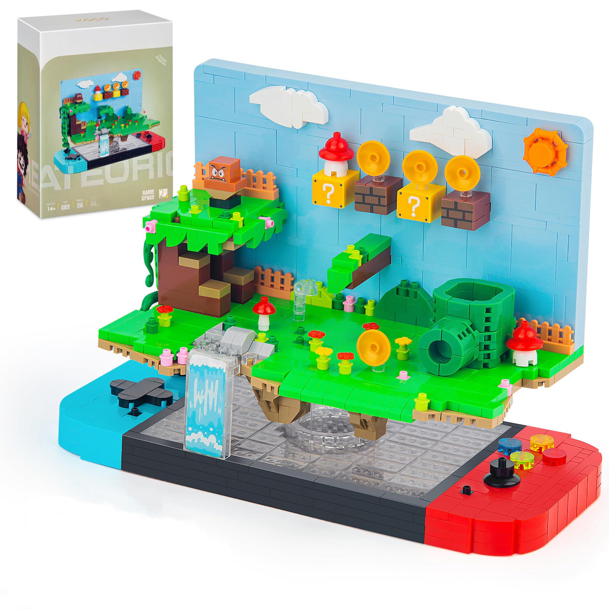 Vziimo super game building set on a game table scene promoting collaborative play