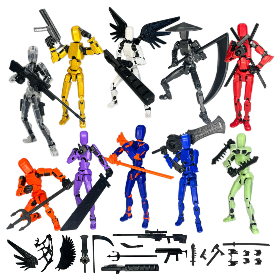 VZNYBL Titan13 assembly completed figure with movable joints for dynamic poses.