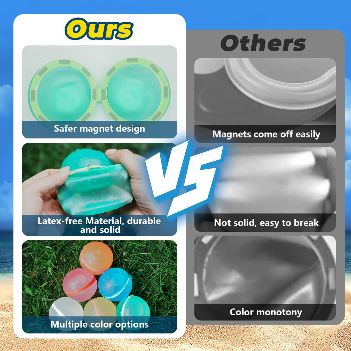 WABALLO quick-fill water balloons set up in seconds