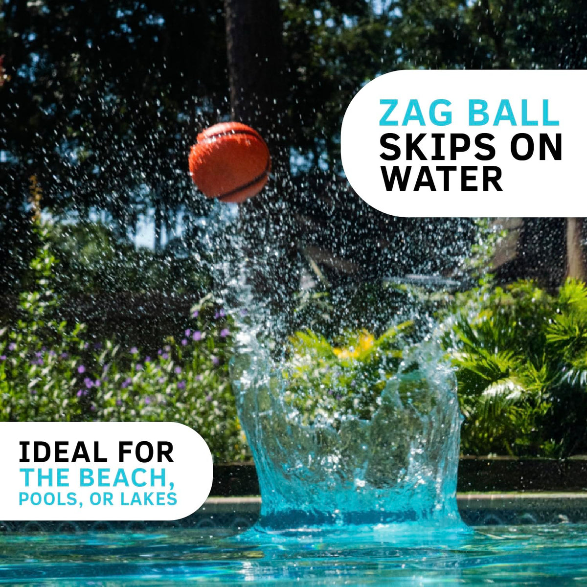 Waboba poolside fun featuring the compact kit and Zag ball