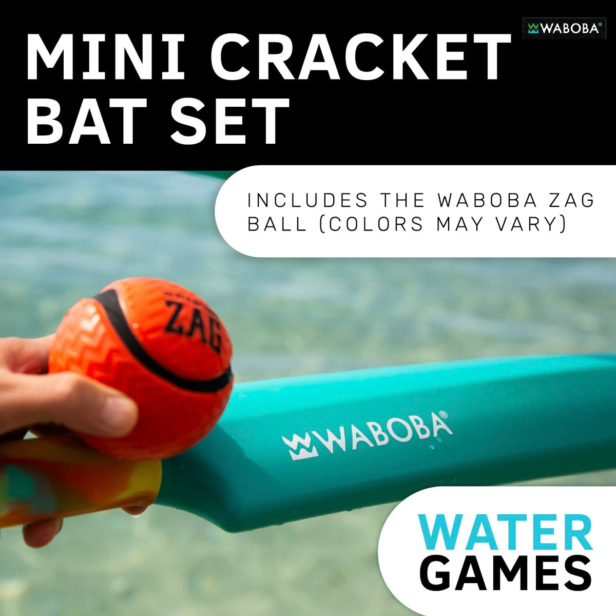 Waboba Zag ball ready for splashy poolside play