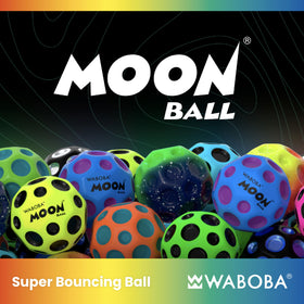 Waboba Moon Ball 2-Pack pack shot highlighting versatile bounce for any surface.