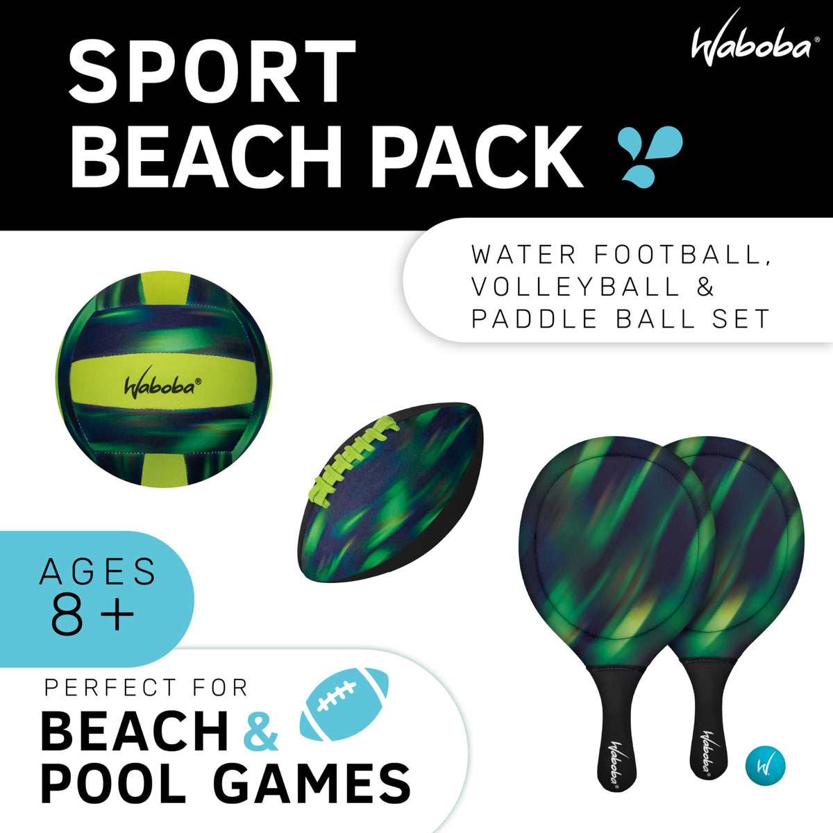 Waboba Sport Beach Pack beach volleyball perfect for family rallies on the sand.