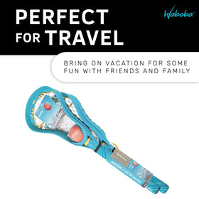 Waboba water lacrosse gear packed in a compact travel case.