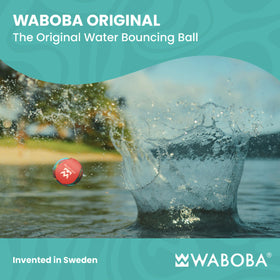 Waboba Water Skipping Ball Zigzag design boosts visibility during water games
