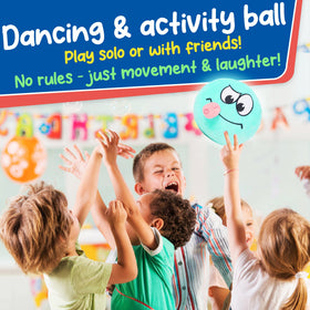 Wackiez Wacky Ball indoor-outdoor setup for versatile play spaces
