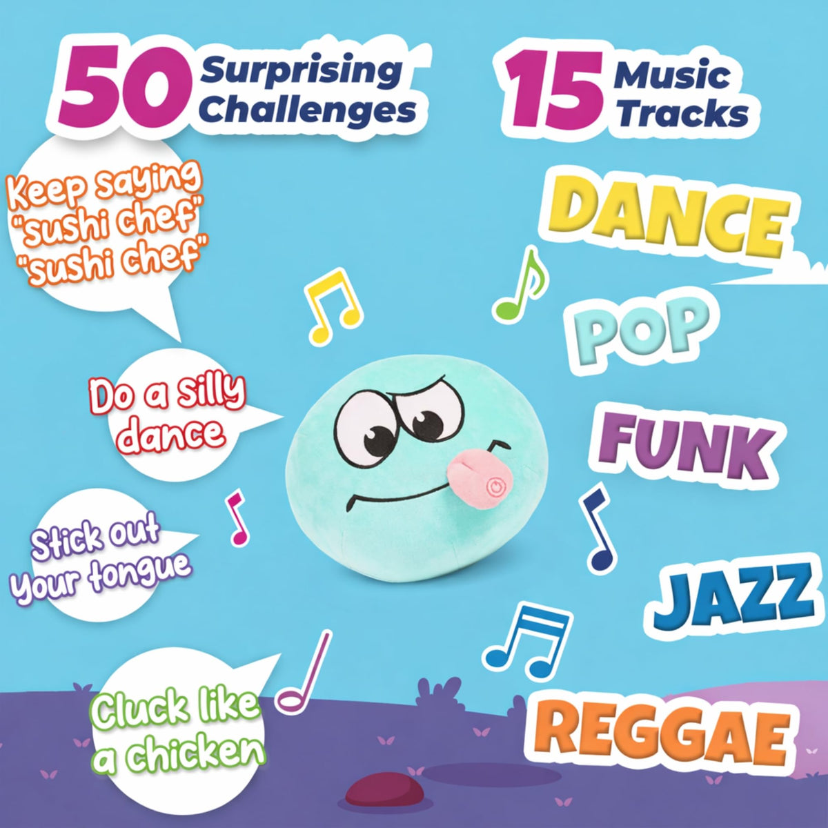 Wackiez Wacky Ball music-tracks scene highlighting upbeat songs for action