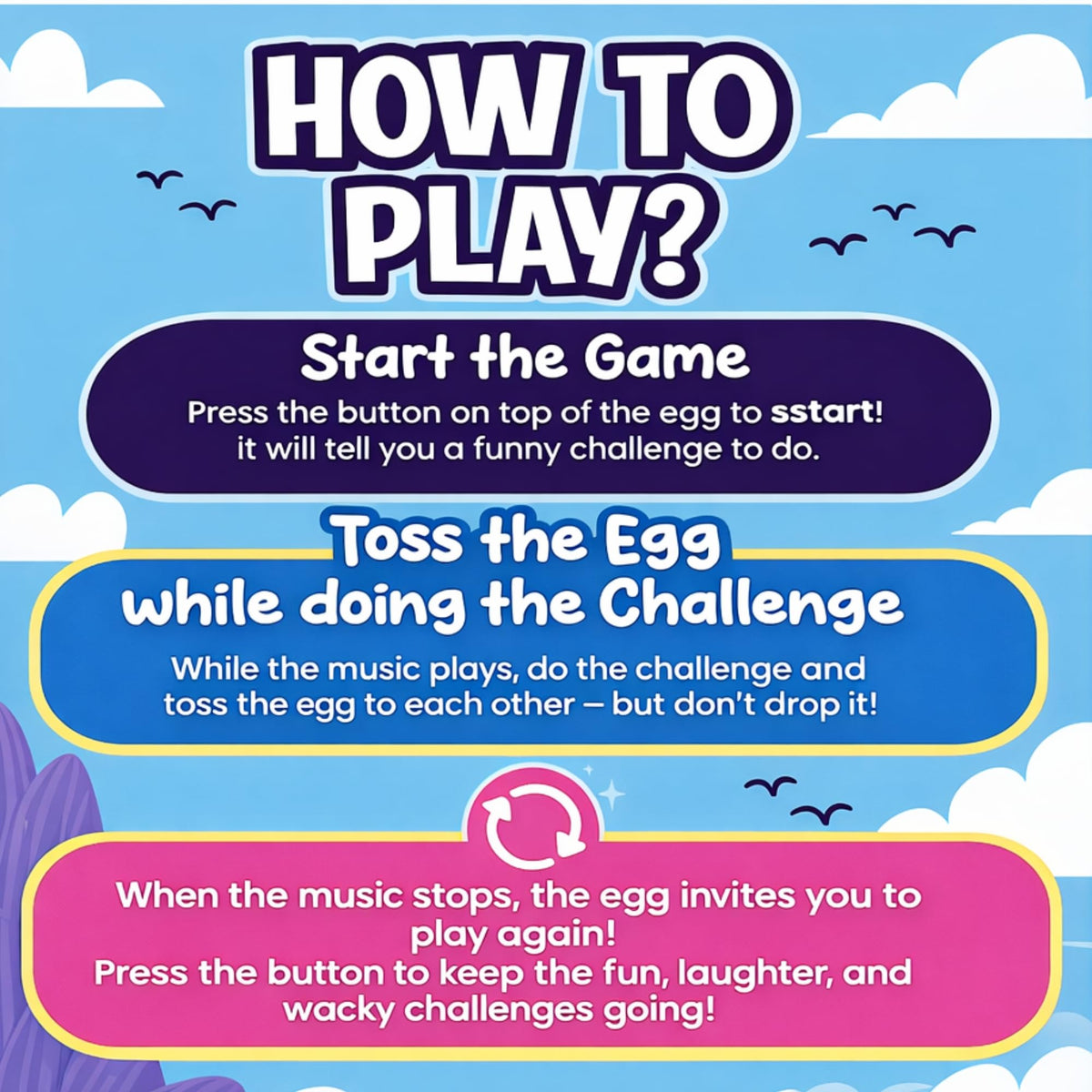 Wackiez Wacky Egg outdoor toss keeps kids active.
