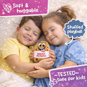Wackiez Wacky Potato music speakers close-up, speed-up beats during play.