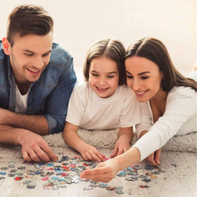 WACYDSD 1000-piece wooden puzzle offers sturdy, satisfying assembly.
