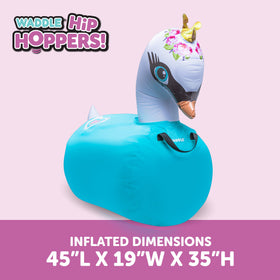 WADDLE indoor-outdoor toy suitable for lawn and living room play.
