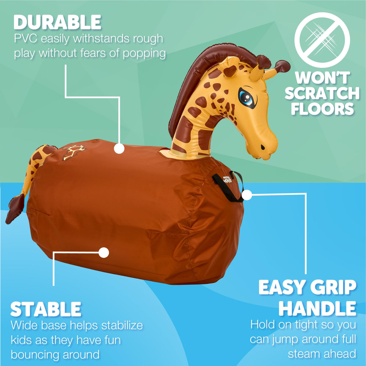 WADDLE Hip Hoppers large slip cover providing protection during play