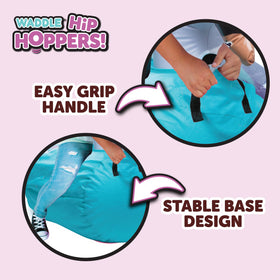 WADDLE stable base supports confident bouncing during play.