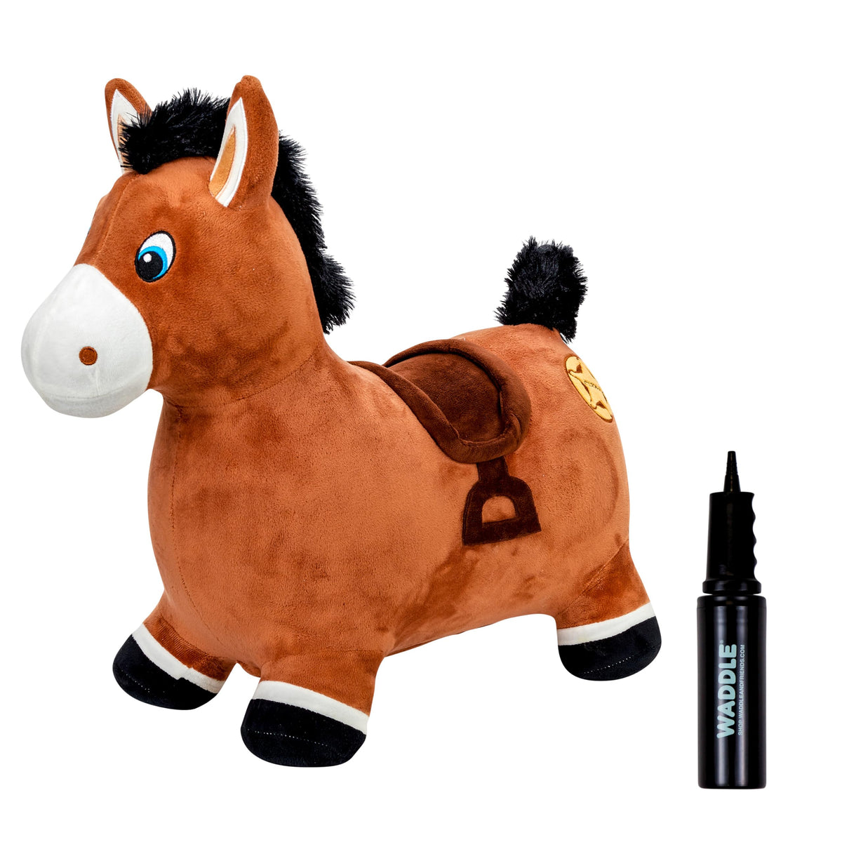 WADDLE inflatable horse hopper in action for safe indoor and outdoor play