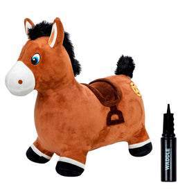 WADDLE inflatable horse hopper in action for safe indoor and outdoor play
