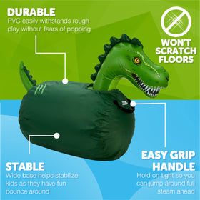 WADDLE Trex giant bouncer can also serve as a seating option in the yard.