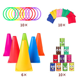 Waenerec 10 throwing rings for accurate toss targets