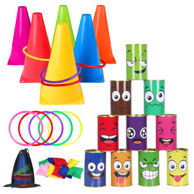 Waenerec 4-in-1 carnival games set box view for versatile party entertainment