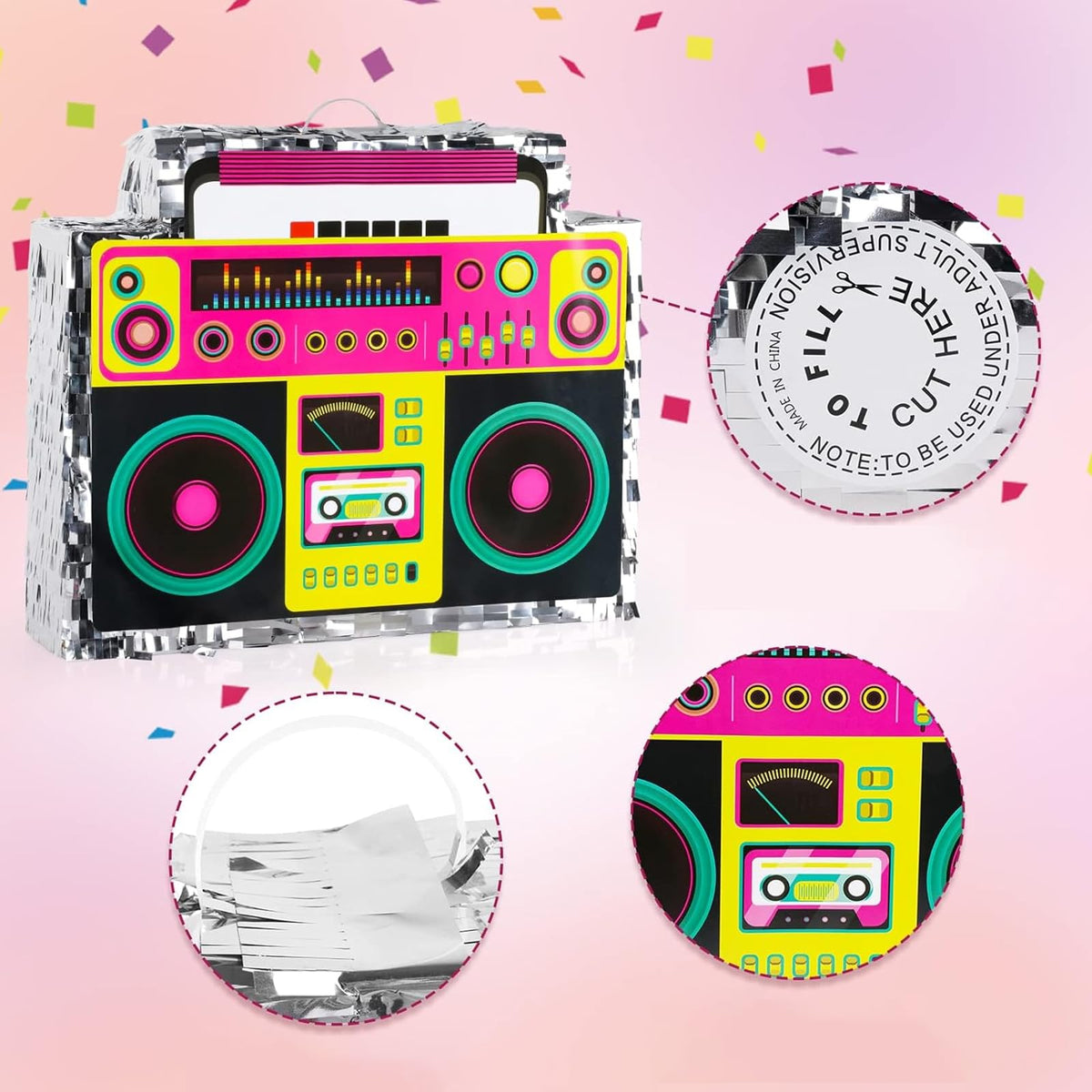 Waenerec 80s theme decor capturing bright disco vibes