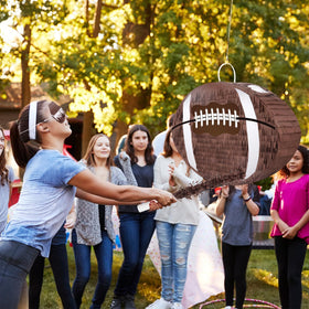 Waenerec football pinata close-up showing quality cardboard construction.