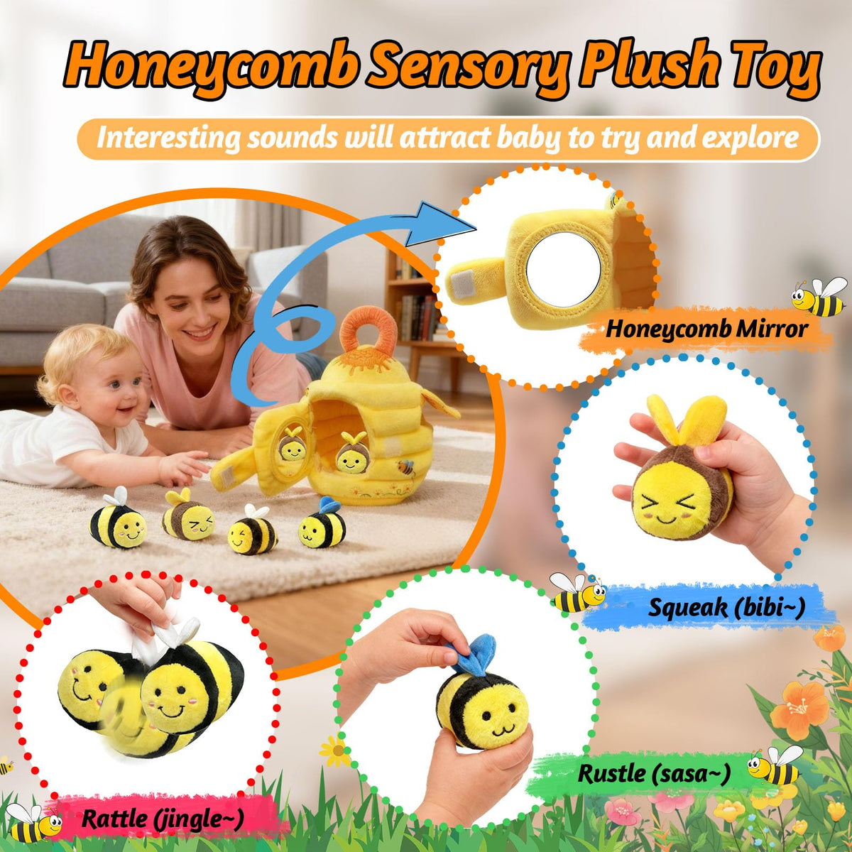 wahaczon beehive door safety mirror boosts self-recognition