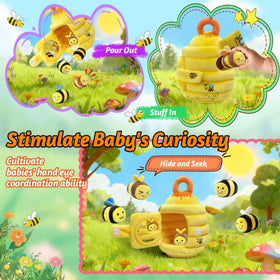 wahaczon Montessori-inspired bee toy promotes hand-eye coordination