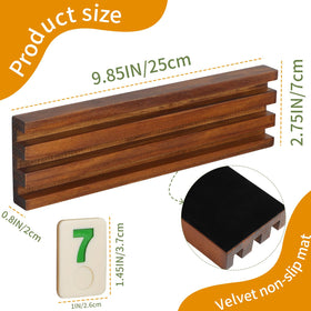 Wahartoly wooden racks for stable, quiet tile arrangement during games.