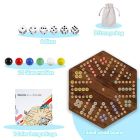 Wahartoly dice close-up highlighting durable wooden components