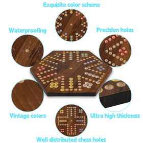 Wahartoly colorful marbles close-up for easy player distinction