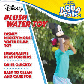 WAHU Aqua Pals Mickey Mouse plush dries quickly after water play