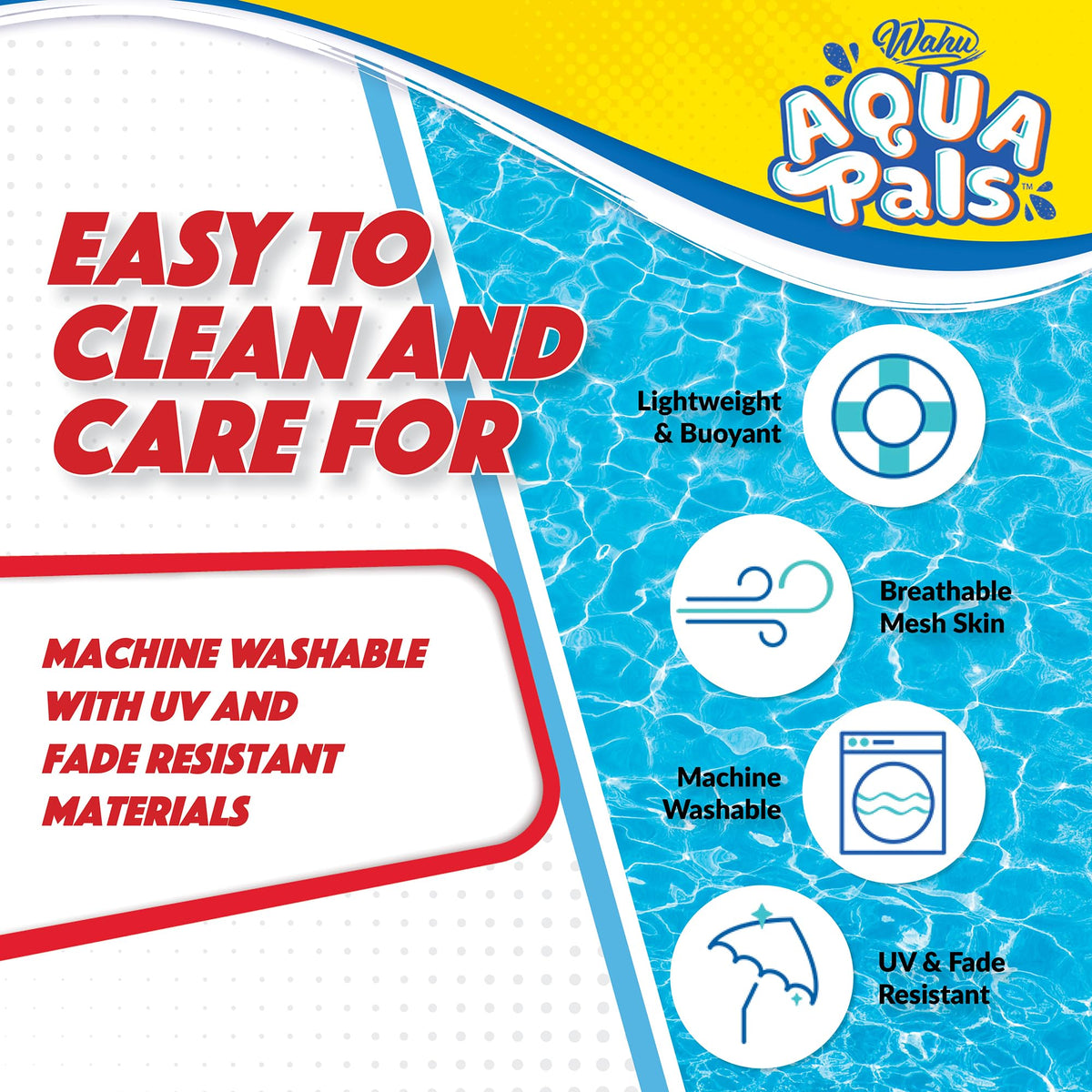 WAHU Aqua Pals Mickey Mouse plush is lightweight and buoyant