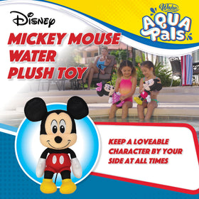 WAHU Aqua Pals Mickey Mouse plush is machine washable for easy cleanup