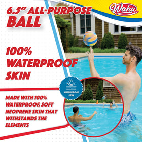WAHU ball in a backyard setup with kids for easy outdoor recreation.