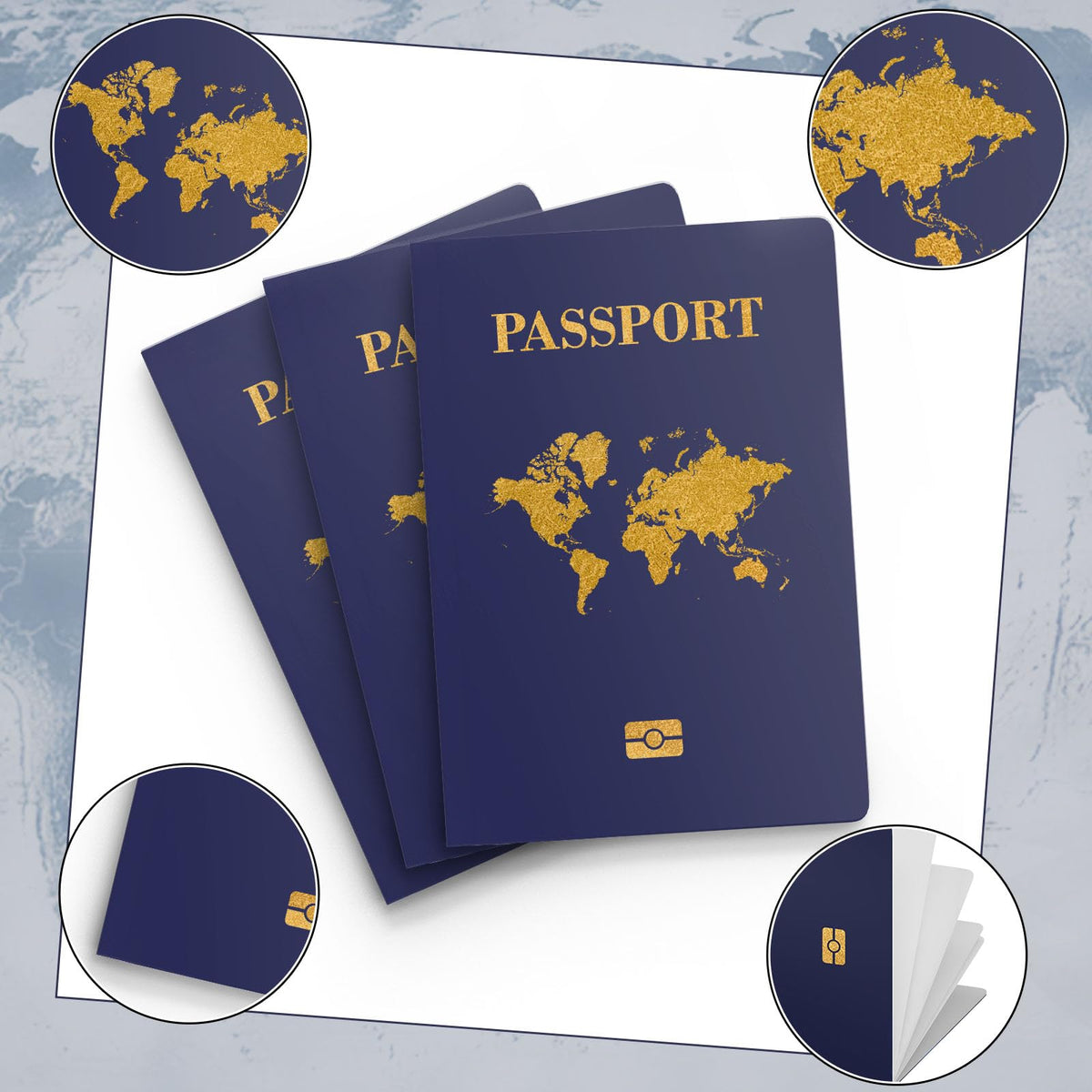 WAHXIAOSW gift idea passport book sparks imagination and pretend travel.