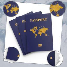 WAHXIAOSW gift idea passport book sparks imagination and pretend travel.