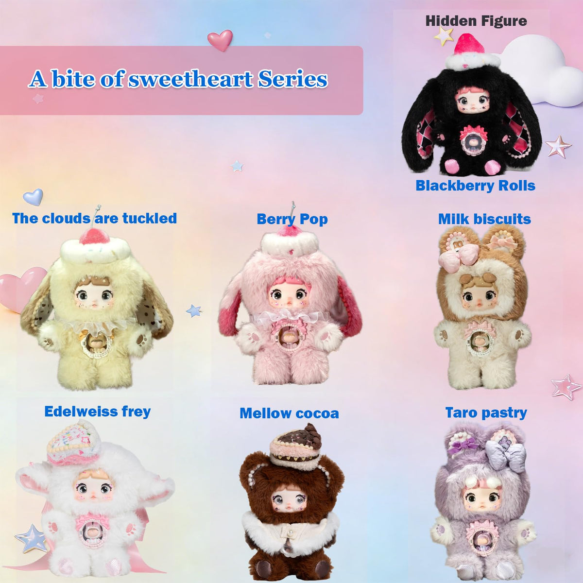 Waicommen Nommi Sweetheart Berry Pop plush shown for shelf display and mood.